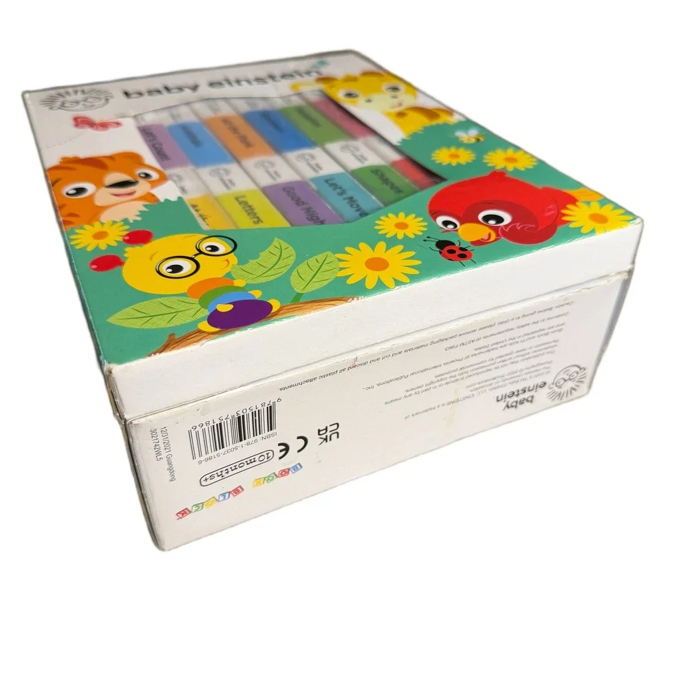 Baby Einstein My First Library 12 Board Book Block Set with Carrying Case Case - Picture 6 of 16
